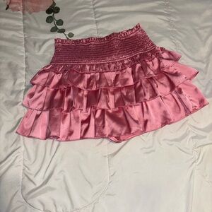 Pink Ruffled Skirt/Skort